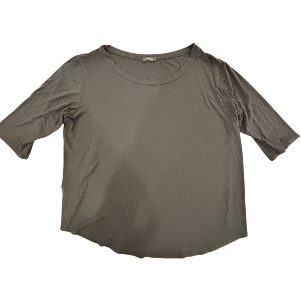 Ragno‎ Black Stretch Short-Sleeve Top Size 5 M/L